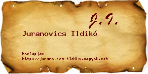 Juranovics Ildikó névjegykártya